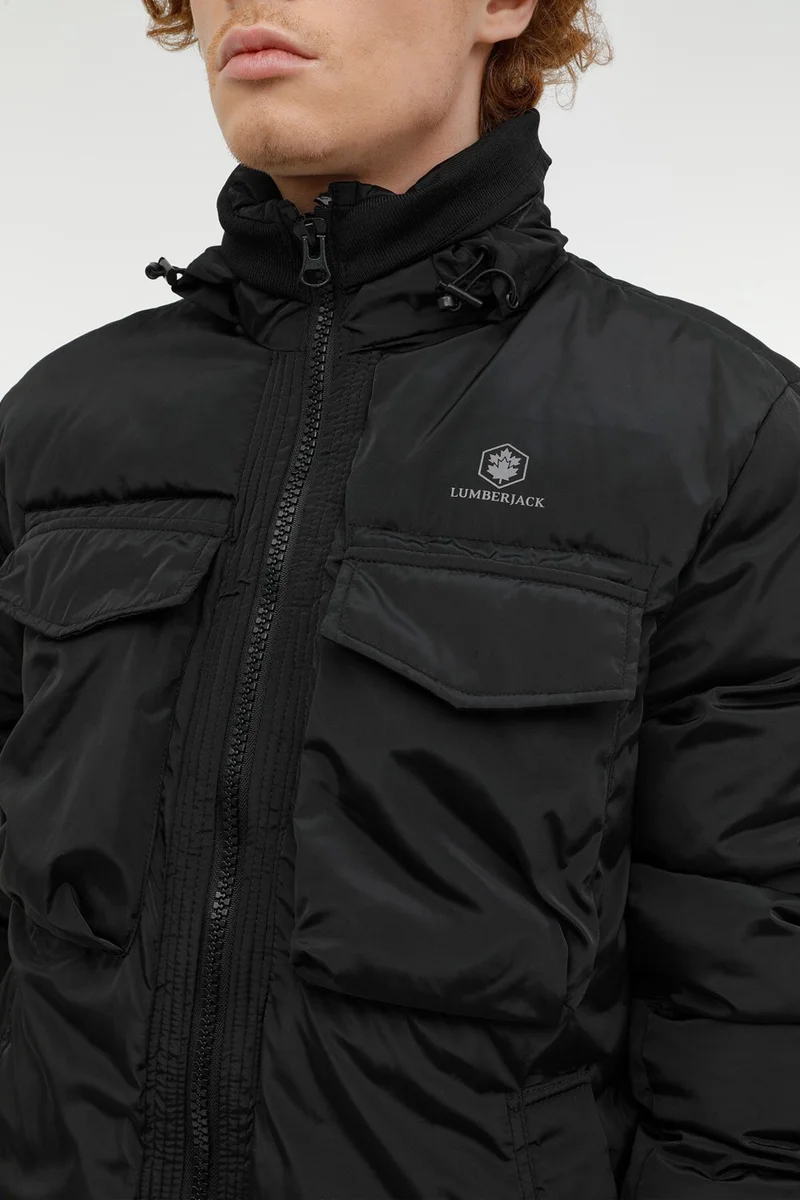 لامبرجاك M-Adalwolf Coat 2pr Black Men's Short Coat