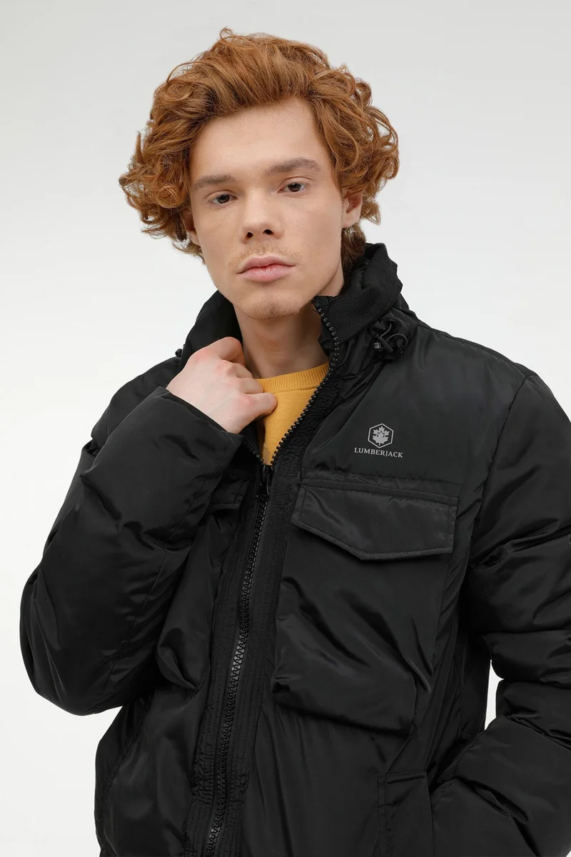 لامبرجاك M-Adalwolf Coat 2pr Black Men's Short Coat