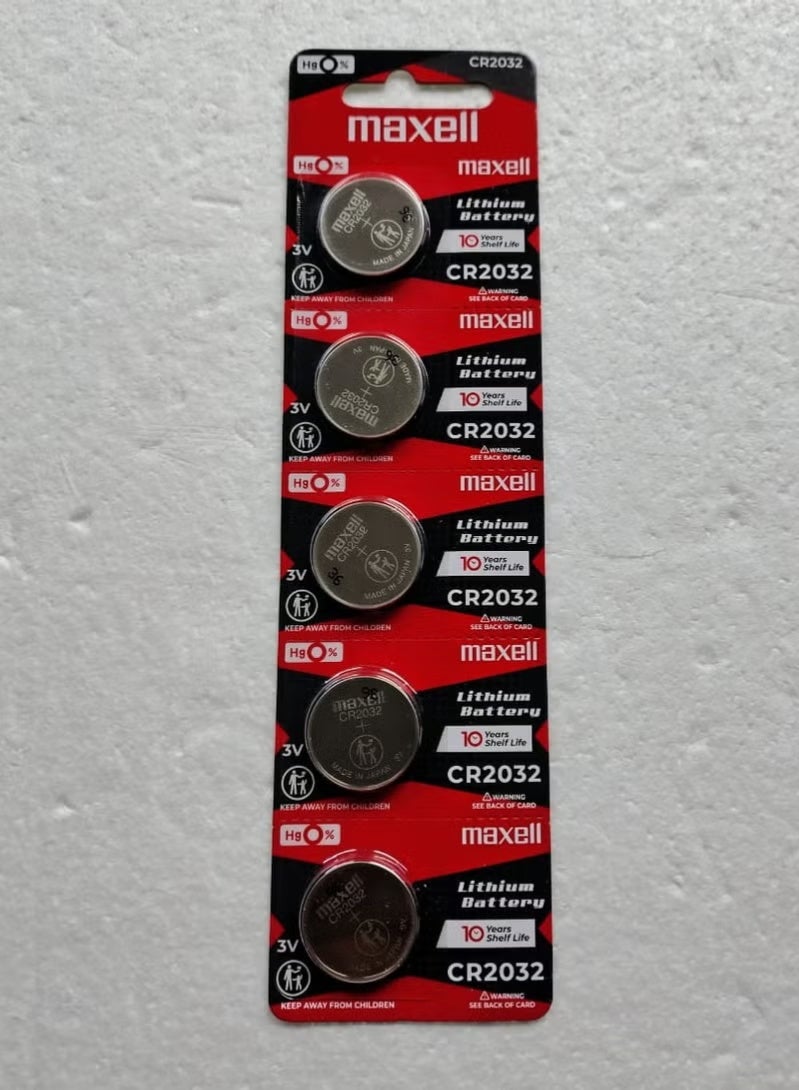 Maxell CR2032 3V Lithium Coin Cell Battery (10-Pack) – Long-Lasting Power for Watches, Car Key Remotes, Calculators, Toys, and Medical Devices – Original Japanese Quality - Image 1