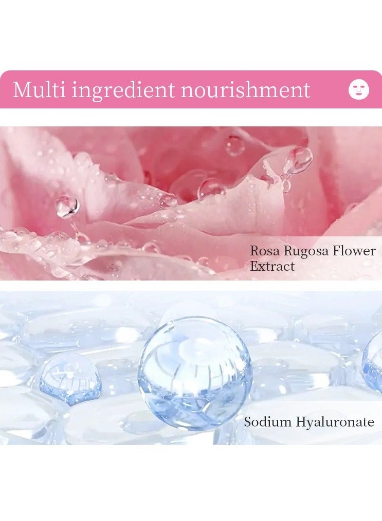 Kormesic Rose Face Mask 5 Pieces, 25ml Each - Moisturizing & Balancing, Suitable for Daily Use - Image 5