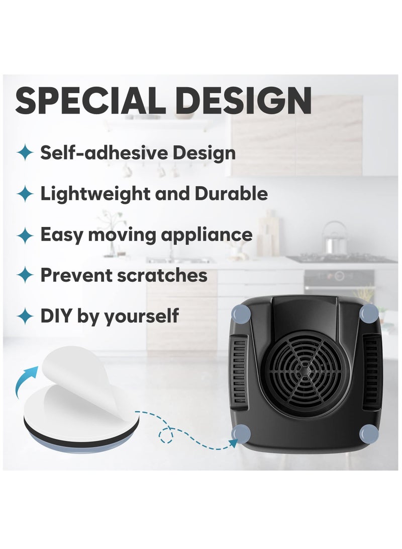 سلايدر للأجهزة لتسهيل حركة صانعات القهوة على المنضدة، كيتشن إيد، قلايات الهواء، ومرطبانات الضغط - 12 قطعة صينية منزلية للأجهزة المطبخية. - Image 5