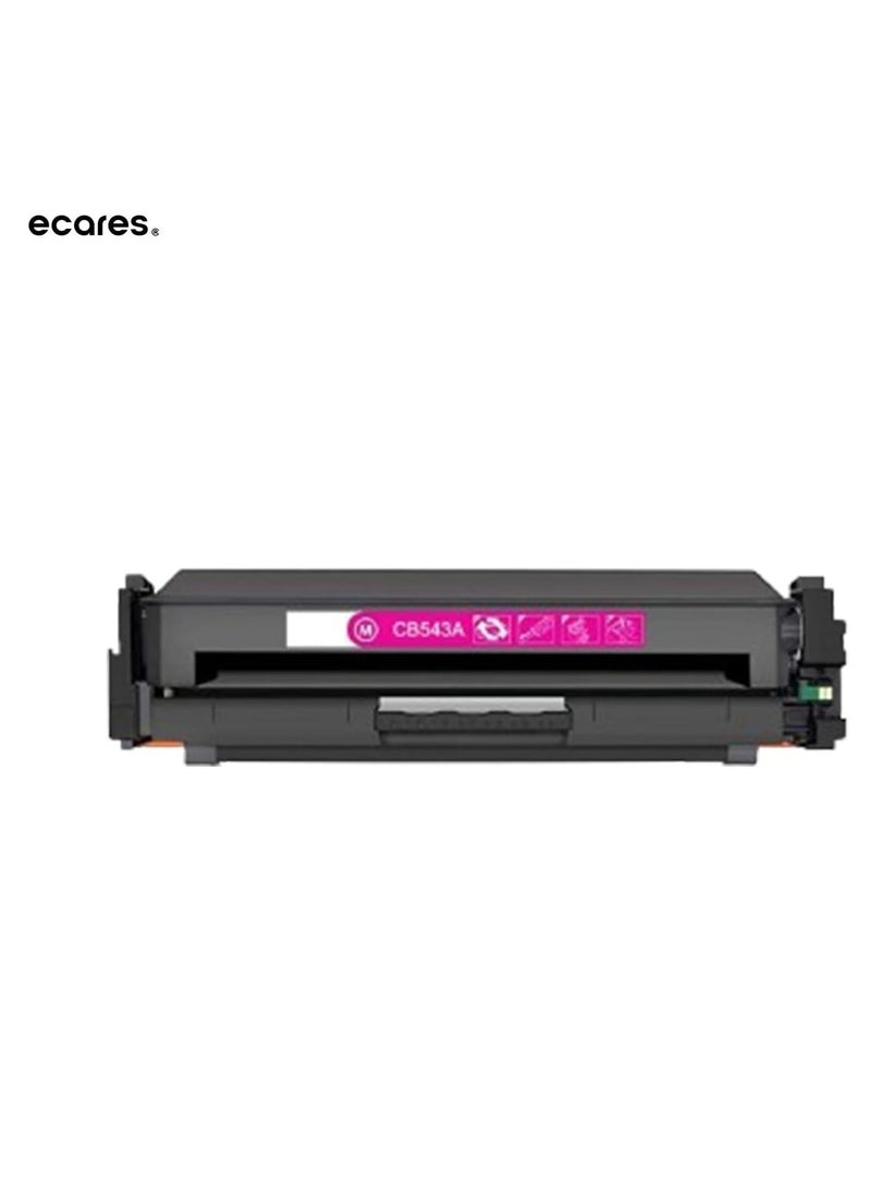 ECARES® 125A Toner Cartridge CB543A Compatible for Color Laserjet CM1312 MFP CM1312nfi CP1215 CP1515n CP1518ni (Magenta) - Image 1