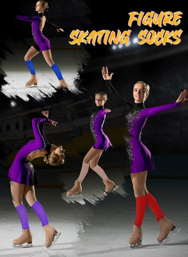 Liitrsh 30 Pairs Ice Skating Socks - Figure, Roller, Dance Socks for Women (Bright Color) - Image 4