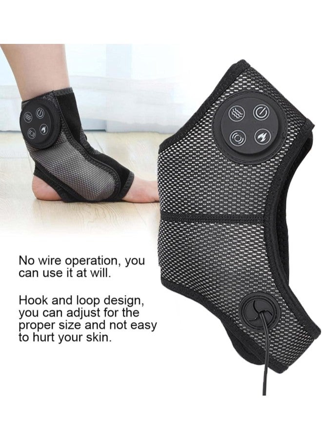 klarako Electric Ankle Massage Foot Ankle Massager Vibration Heating Foot Acupuncture Points Massage for Pain Ankles Relief, Home Use Foot Massager for Calves, Legs  - Image 3