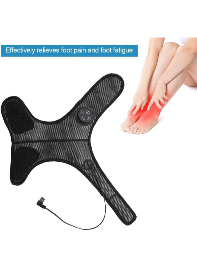 klarako Electric Ankle Massage Foot Ankle Massager Vibration Heating Foot Acupuncture Points Massage for Pain Ankles Relief, Home Use Foot Massager for Calves, Legs  - Image 4