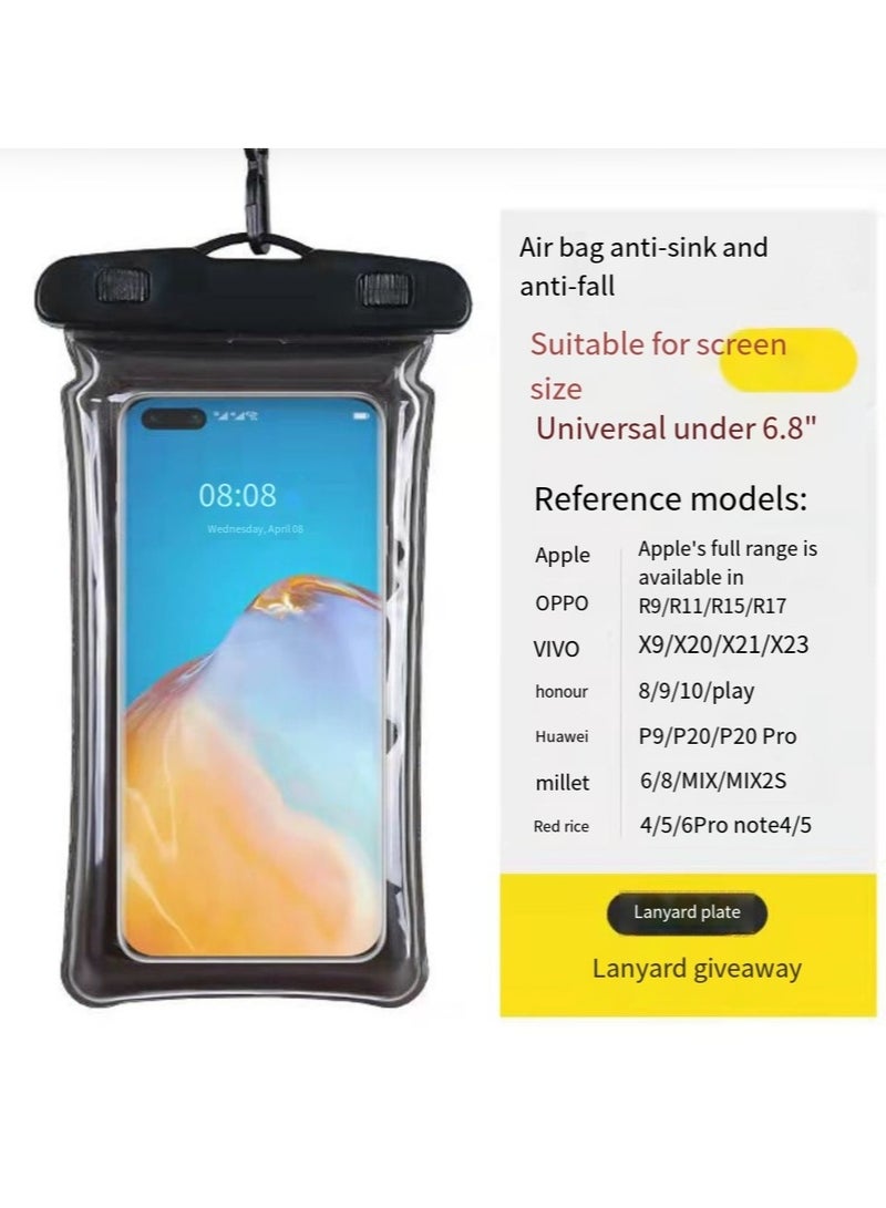general Airbag mobile phone waterproof bag diving protective cover swimming hot spring water park water play equipment mobile phone drying bag beach cruise essential - Image 1