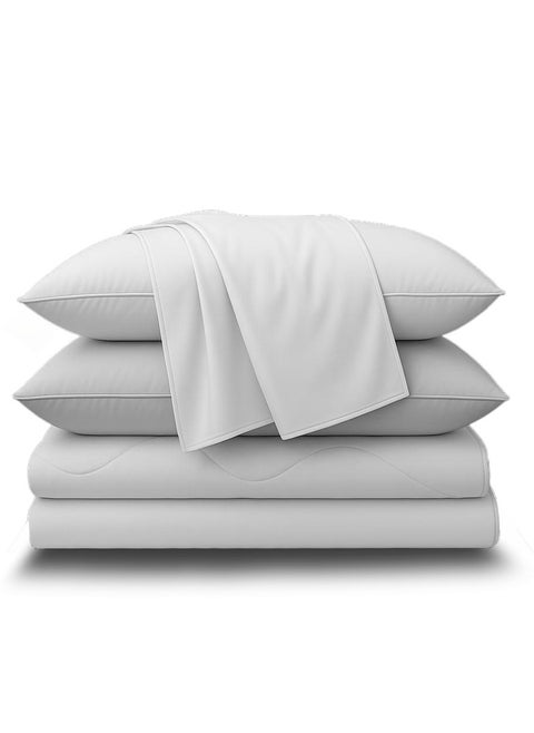 Neyam Cooling Bed Set, keeps it cool at during summer nighta to give you a comfortable feeling and allow for deep sleep, Q-Max 0.42 degrees which means it is one of the most cool fabric.