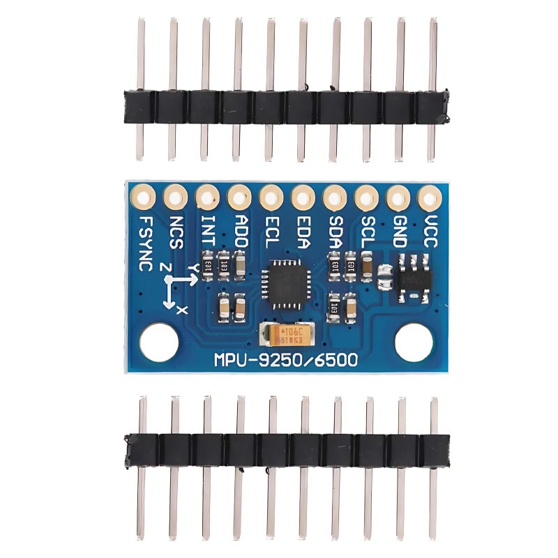 3 قطع من وحدة استشعار MPU9250 GY9250 ذات 9 محاور، اتصال IIC SPI، 3.5 فولت، مقياس تسارع وجيروسكوب وبوصلة، زاوية الميل والدوران والانعراج. - Image 2