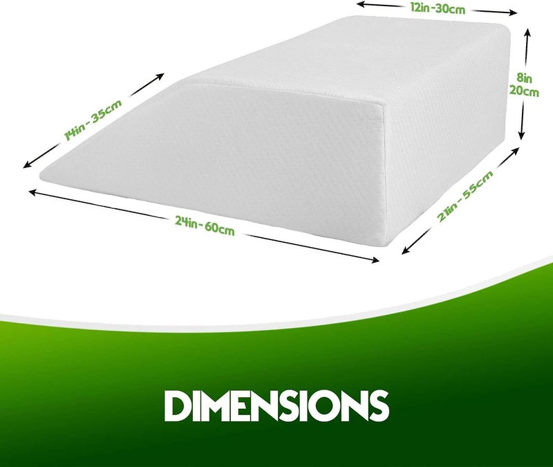 Abco Tech Leg Pillow Cover - Fits Leg Elevation Pillow - Replacement Wedge Pillow Cover Only - Washable Wedge Pillow Case - Image 3