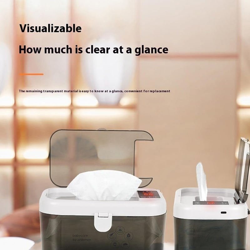 White USB Baby Wipes Warmer Heater For Home And Travel Quick Heating Towels - Image 4