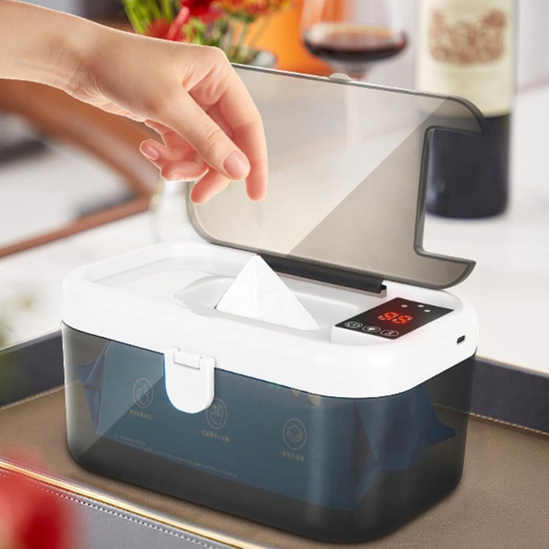 White USB Baby Wipes Warmer Heater For Home And Travel Quick Heating Towels - Image 3