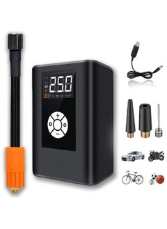 Arabest Portable Tire Inflator,  Air Compressor 150PSI Electric Air Pump, with Pressure Gauge,  LED Light,  USB Power Bank Auto Shut Off, for Car, Bicycle, Balls and Other Inflatables  - Image 1
