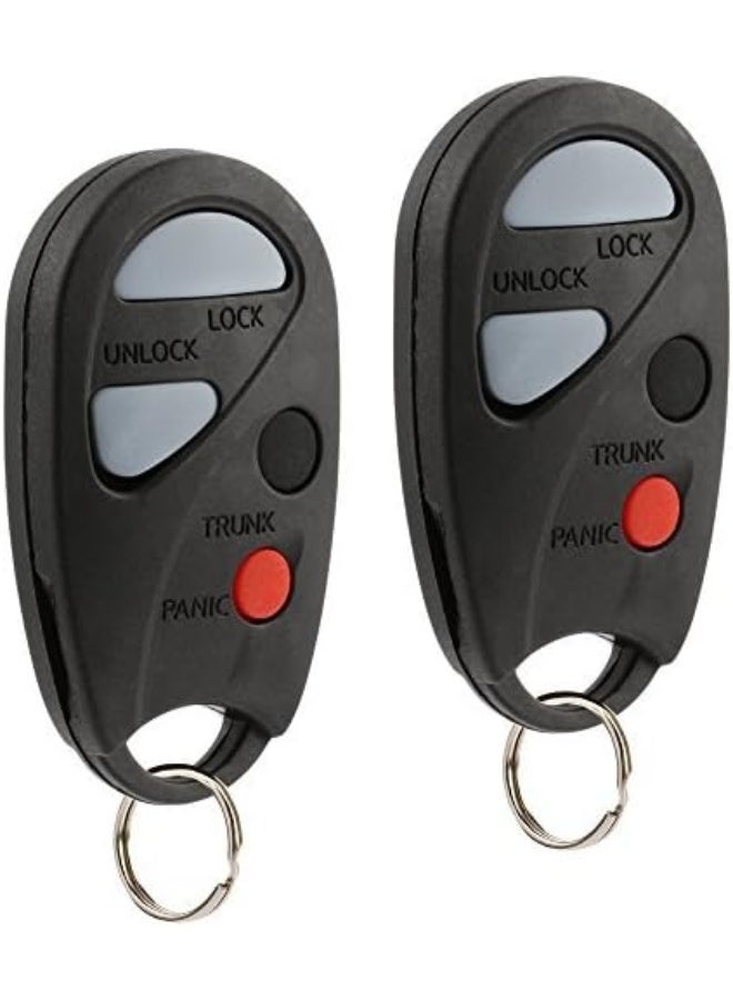 Car Key Fob Keyless Entry Remote fits 2000 2001 2002 2003 2004 Nissan Sentra (NHVBU427), Set of 2