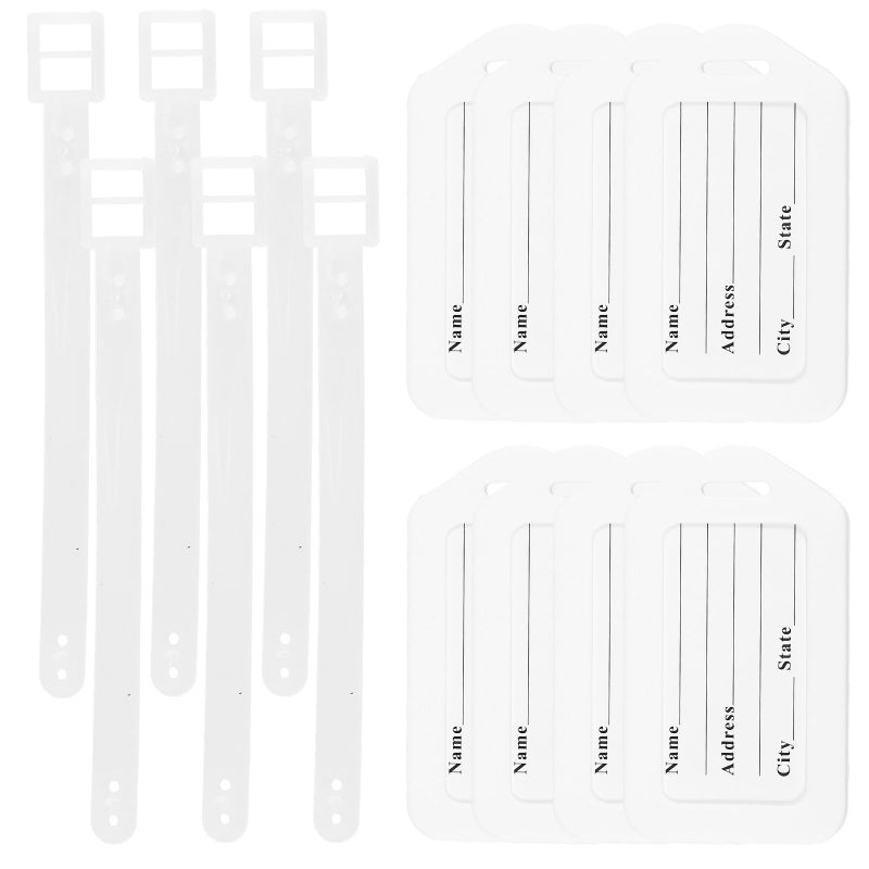 16 Pcs Luggage Key Tags with Rings 8.7x5cm Compact Travel ID Labels for Suitcase Bag Identification - Image 2
