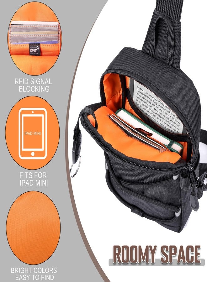 MOZETO Small Sling Bag RFID Blocking Mini Crossbody Bag Water-Resistant Travel Hiking Cross Body Pouch - Image 4
