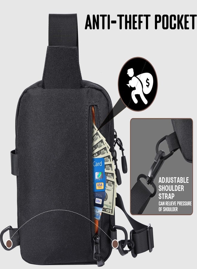 MOZETO Small Sling Bag RFID Blocking Mini Crossbody Bag Water-Resistant Travel Hiking Cross Body Pouch - Image 5