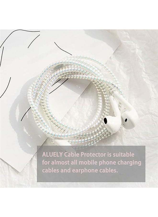 Ocean Spiral Cable Protector 1.6m, Animal Proof Wire Repair, Cord Sleeve for Phone Cable USB Date Cable, Cord Protector for Headphone, Spring Rope Protect Spiral Cable, Electroplated Black  - Image 4