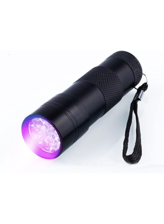 PROMASS UV Flashlight 12UV Light Ultraviolet LED Flashlight Pet Urine Detector Mini Flashlights For Dog/Cat Urine,Dry Stains,Bed Bug (AA Batteries Not Included)  - Image 2