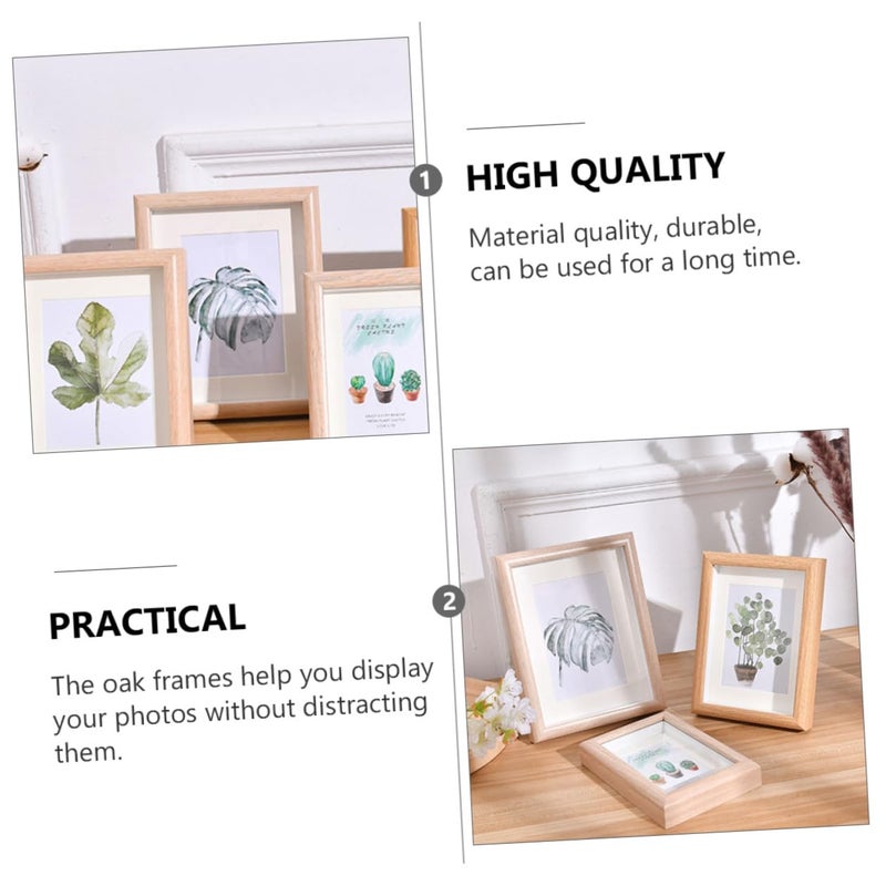 2 Piece 10 Inch Wall Mounted Wood Photo Frame Set For Gallery Wall Decor - Image 4