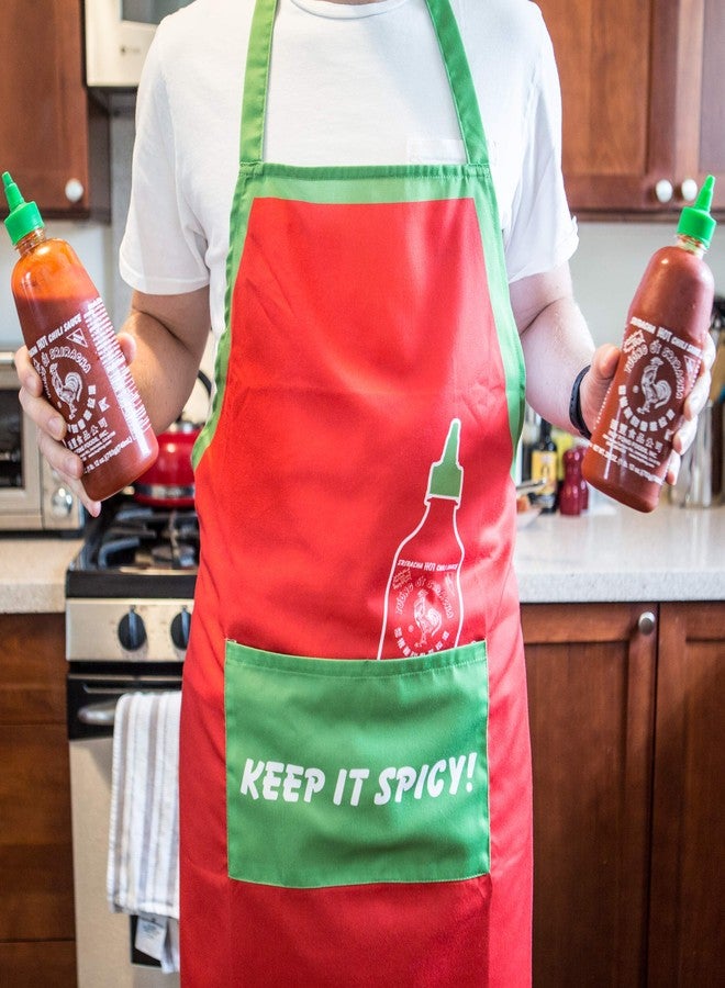 Sriracha2Go Sriracha Apron, Red and Green - Image 2