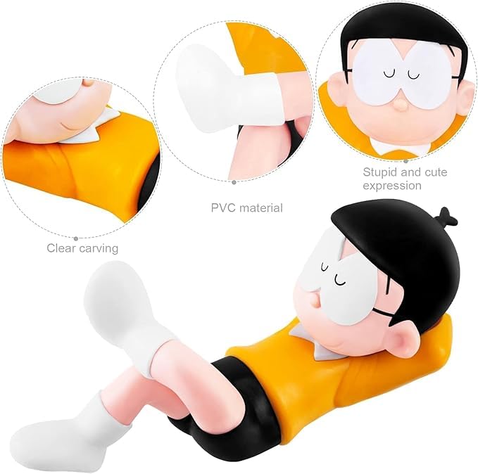 YOURKARTS.COM Nobita Chilling Figurine – Cute Cartoon Model for Office Desk, Home Shelf & Car Dashboard Display | Collectible Anime Gift | car Accessories 2025 - Image 5
