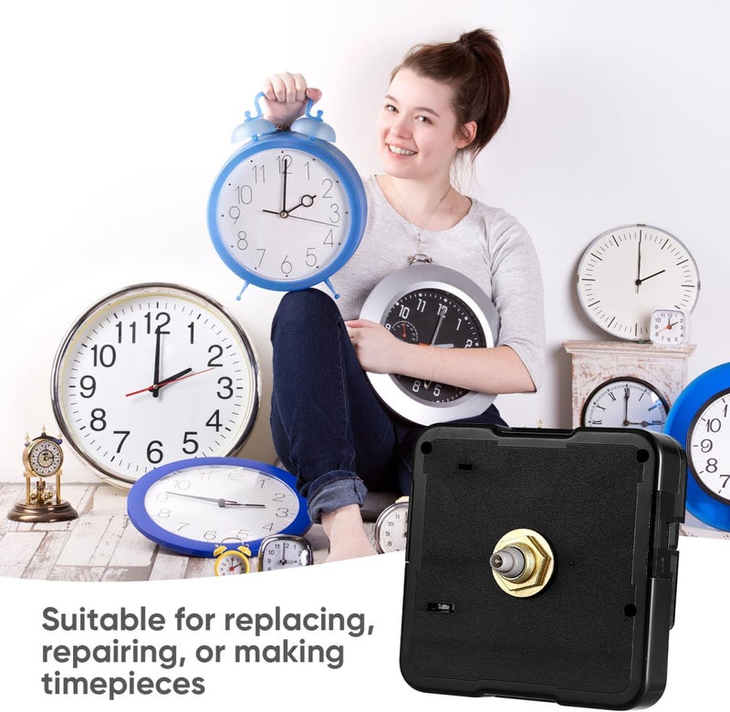 Healifty Quartz Clock Movement Mechanism 2.20X0.62In Battery Operated Wall Clock Replacement DIY Repair Parts Silent Non-Ticking - Image 5