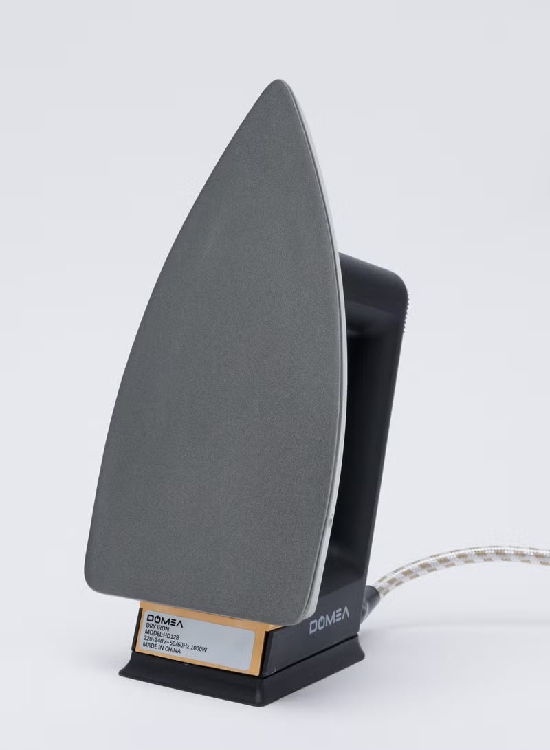 DOMEA 1000W Lightweight Dry Iron | Non-Stick Teflon Coated Soleplate, Adjustable Thermostat, Elegant Design, 2 Years Warranty - Image 3