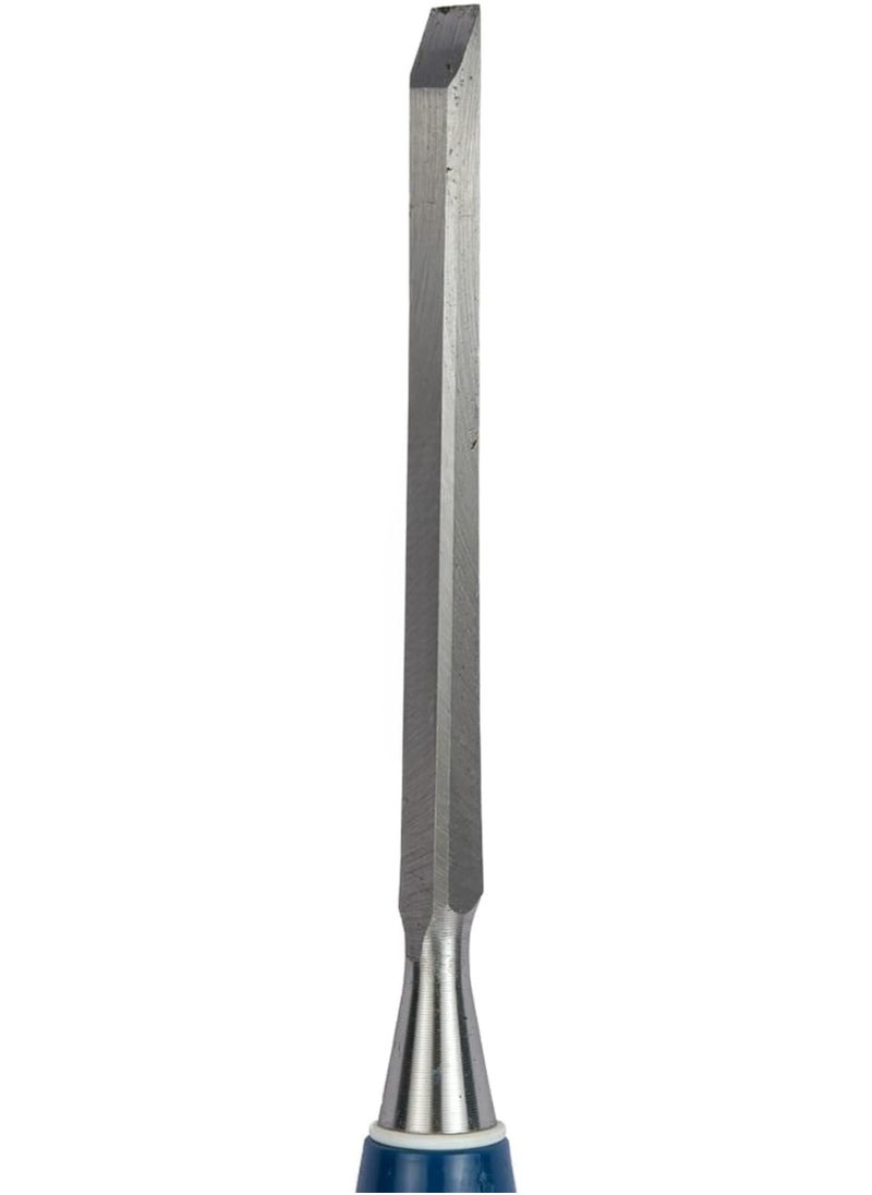 Generic Qusai Trading Est - Wood Chisel, Bevel Edge Blue Handle, Hand-Forged Razor-Sharp Blade, Impact-Resistant Handle, Made in England, Sizes 6mm-32mm, Professional & DIY Woodworking Tool  - Image 4