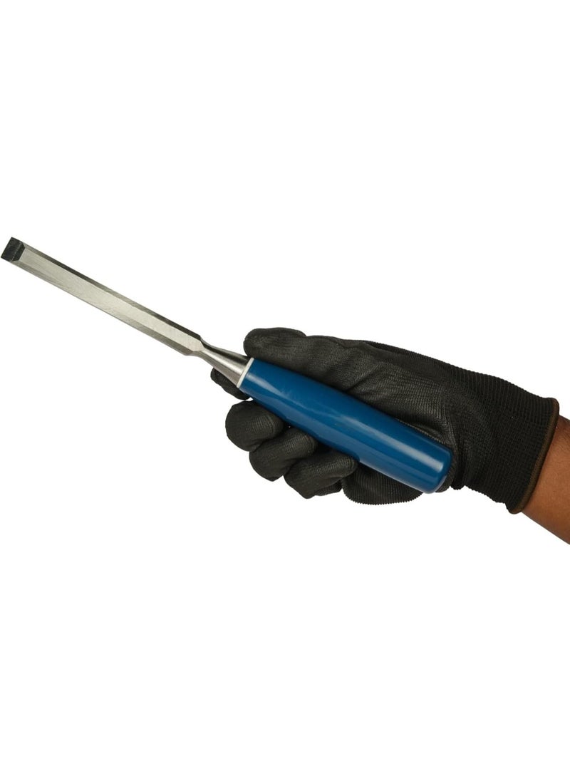 Generic Qusai Trading Est - Wood Chisel, Bevel Edge Blue Handle, Hand-Forged Razor-Sharp Blade, Impact-Resistant Handle, Made in England, Sizes 6mm-32mm, Professional & DIY Woodworking Tool  - Image 5