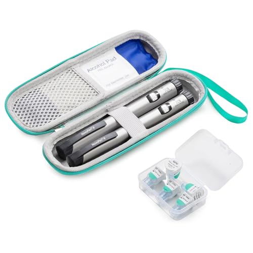 sijidou Insulin Cooler Travel Case Portable Insulin Travel Case Insulin Cooling Cases Insulated Organizer for Insulins Pens Green - Image 2