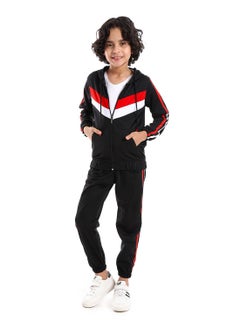 Boys Training Suit With Pockets And Lined Design.