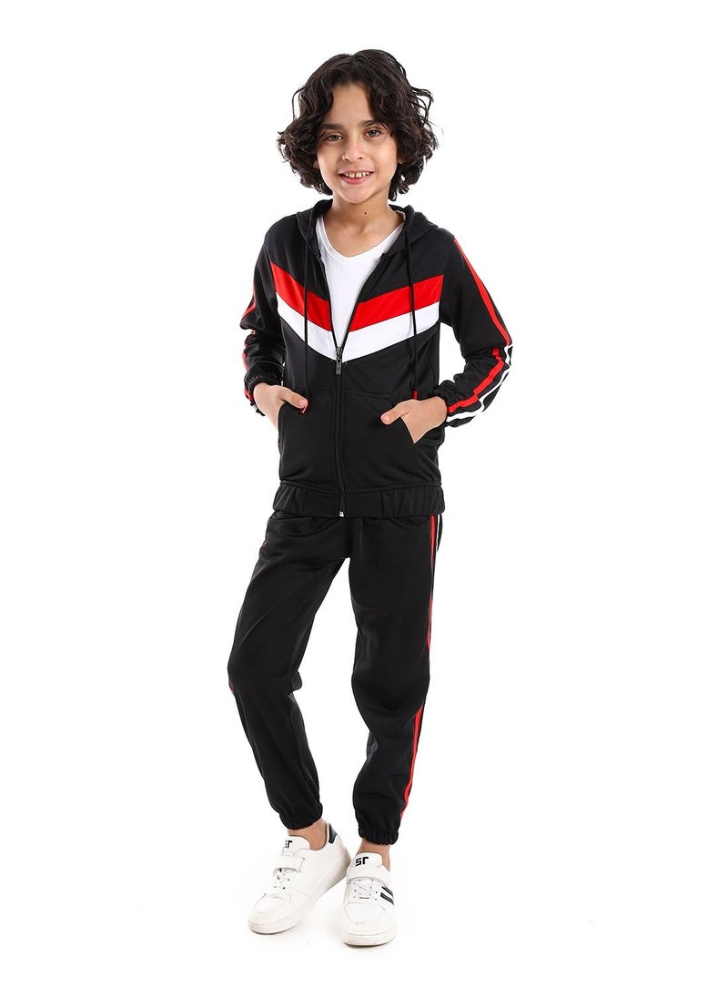 Caesar - Boys Training Suit With Pockets And Lined Design. - Image 1