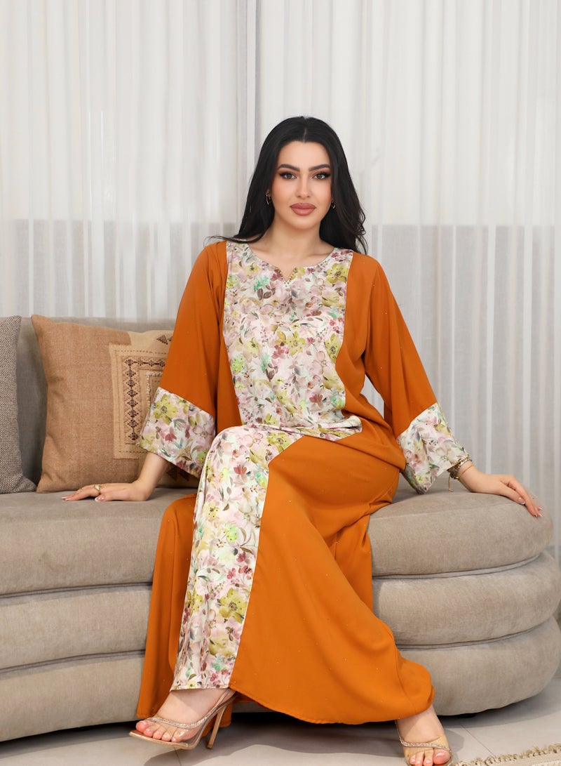 Bint Al Bilad Bint Al Bilad Women's Summer Long Luxury Jalabiya | jalabiya for women, Full-Length Kaftan Dress for Eid, Wedding, Special Occasions | Embroidered Saudi Abaya | Modest Islamic Clothing  - Image 4