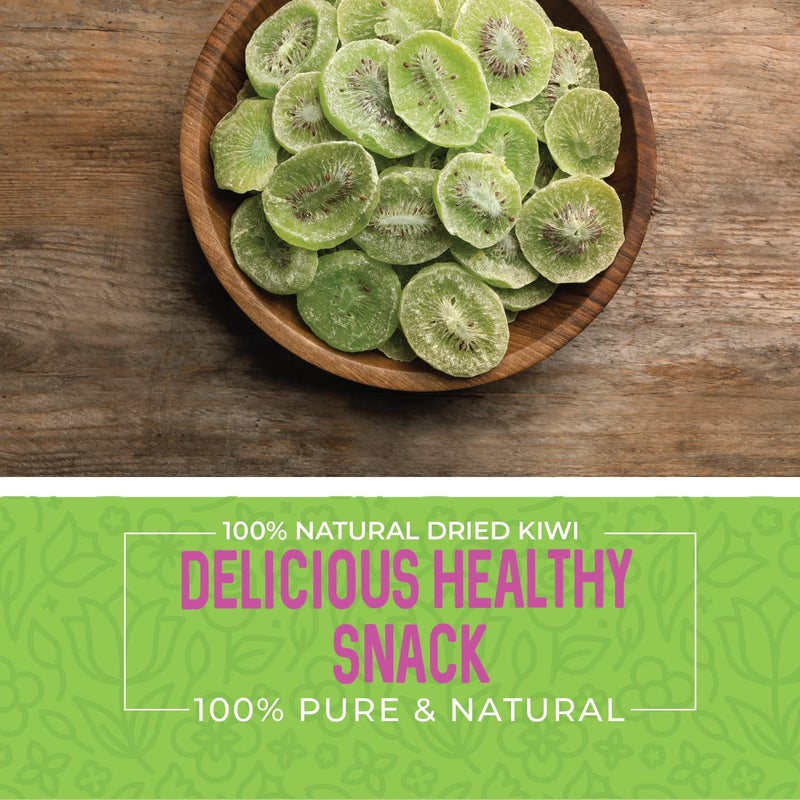 Herbaila Dried Kiwi Fruit Slices, 1 Pound. Dried Kiwis Fruit, Dehydrated Kiwi Slices, Kiwi Dried fruit. All Natural, Non-GMO, Lightly sweetened Dried Kiwifruit Slices. 16 Ounces. - Image 5