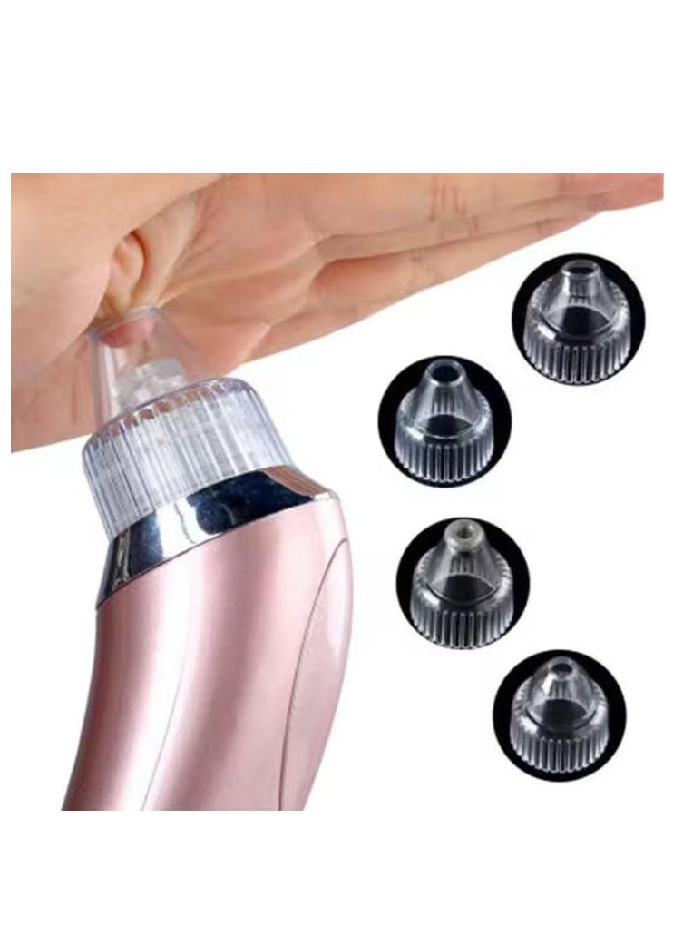 ماركة غير محددة جهاز شفط لإزالة الرؤوس السوداء قابل للشحن بمنفذ USB وردي / فضي  - Image 4