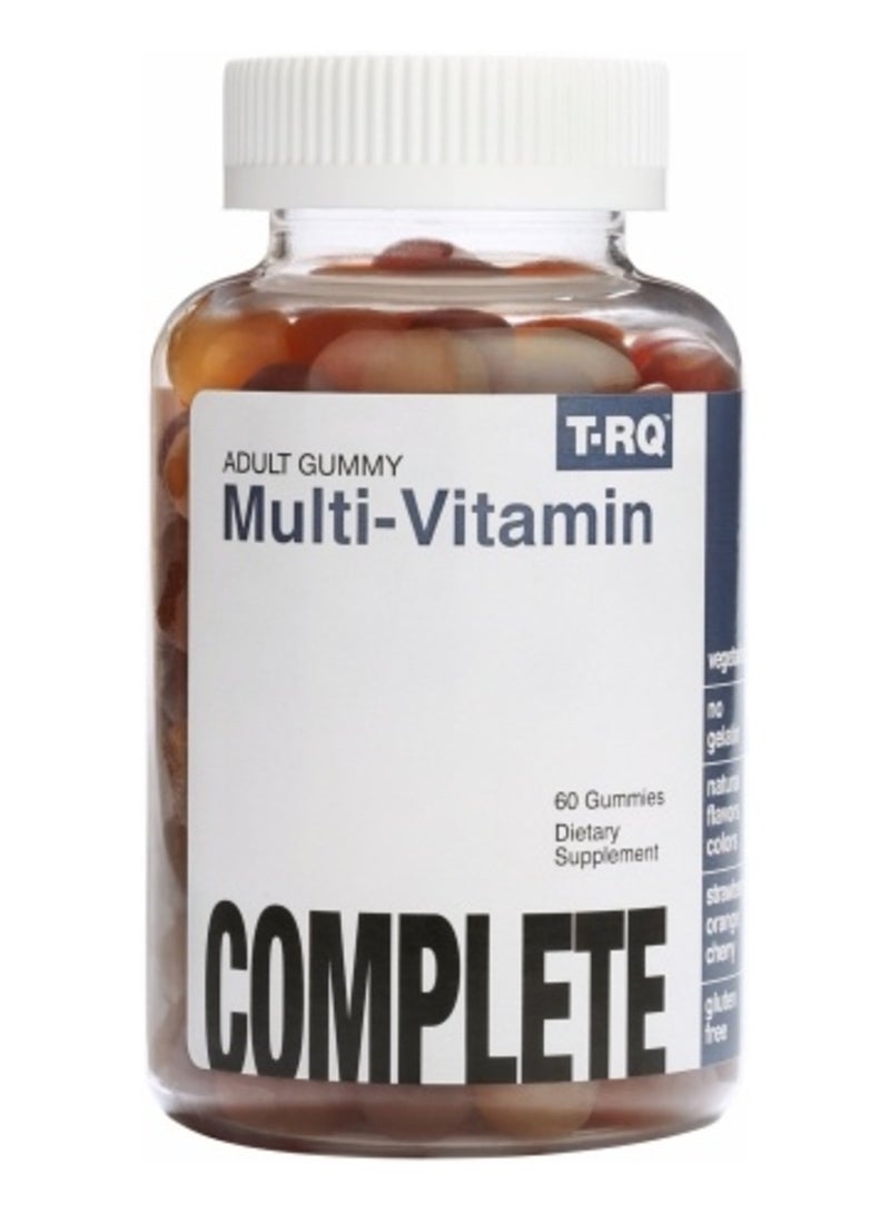 Adult Multi Vitamin Gummies 60 Count Complete Daily Multivitamin Dietary Supplement nutritional support for adults.