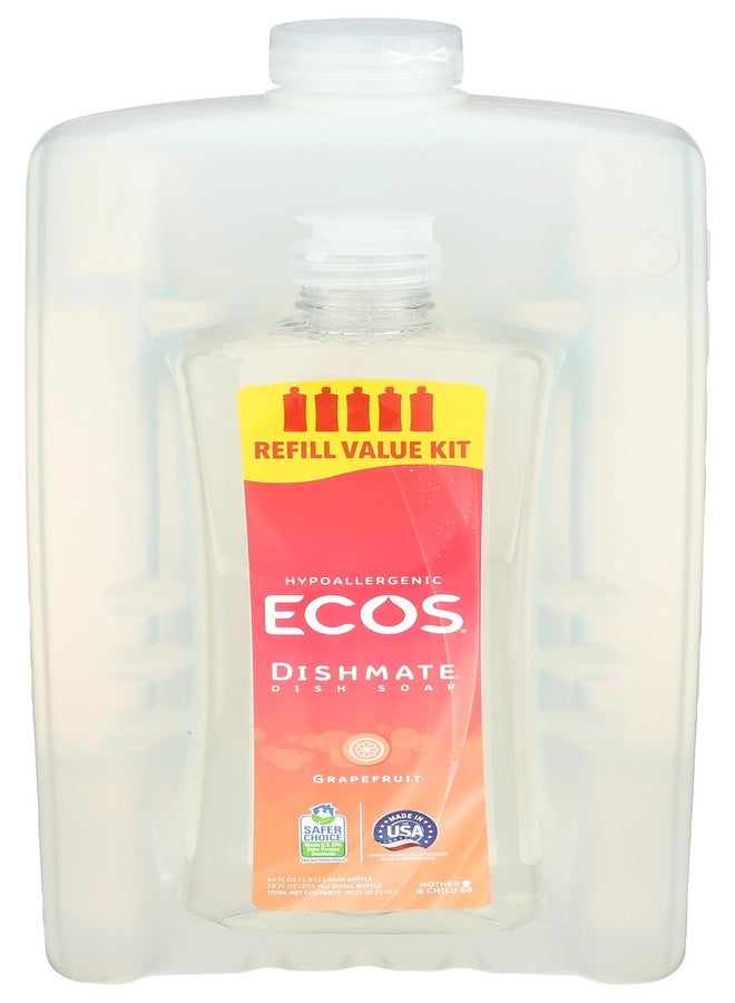 ECOS® صابون أطباق مضاد للحساسية، 1 عدد، زجاجات 80 أونصة من منتجات صديقة للبيئة - Image 1