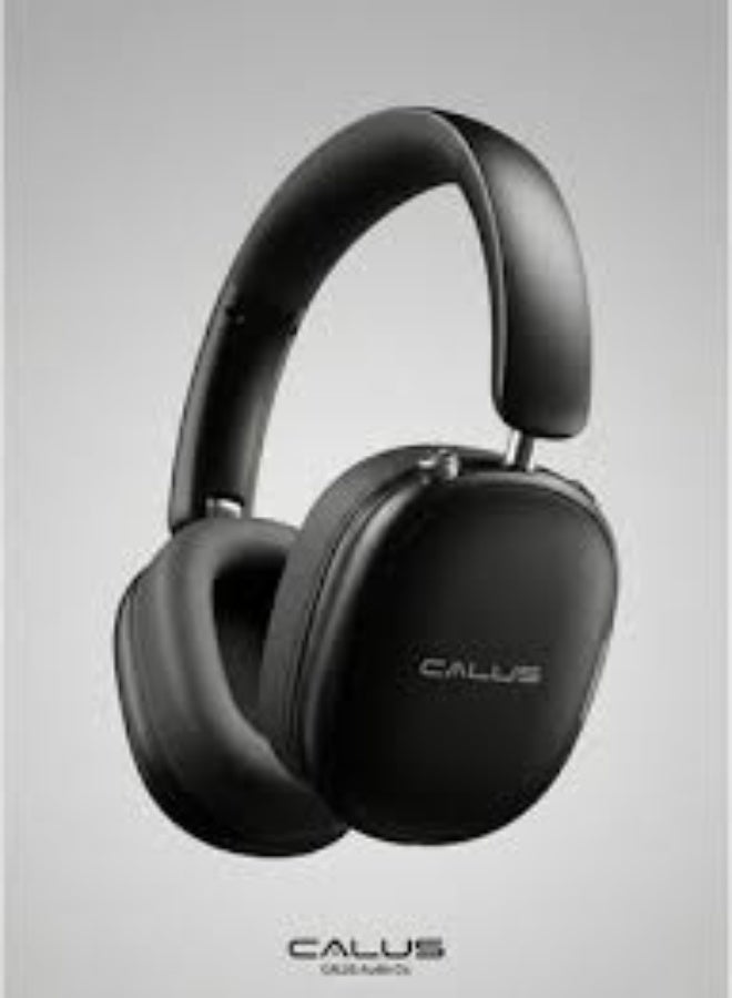 سماعات الرأس اللاسلكية Calus H86 Max (تُوضع فوق الأذن) – تقنية Bluetooth 6.0، مشغلات صوت مقاس 40 مم، بطارية سعة 400 مللي أمبير، وقت تشغيل يصل إلى 20 ساعة، منفذ AUX مقاس 3.5 مم، ميكروفون مدمج، وتصميم قابل للطي ومريح.