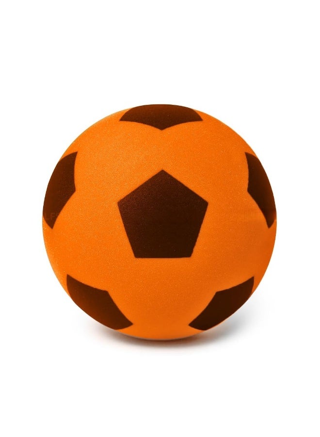 Silent Indoor Foam Soccer Ball, 18cm Soft Sponge Training Football, Noiseless High Bounce & Non-Marking TPU Material, Safe Indoor Practice Ball for Kids and Toddlers - Image 1