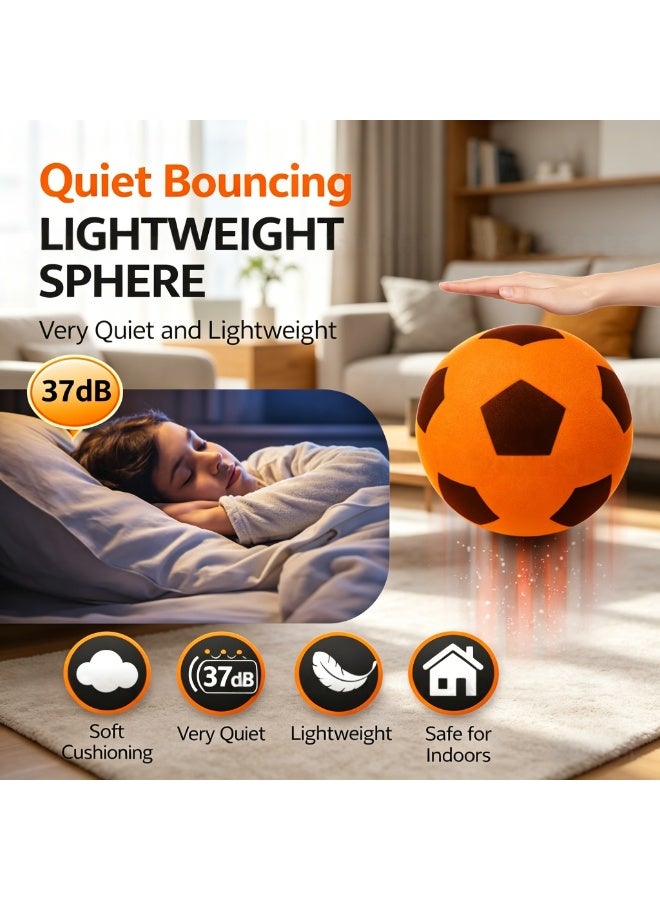 Silent Indoor Foam Soccer Ball, 18cm Soft Sponge Training Football, Noiseless High Bounce & Non-Marking TPU Material, Safe Indoor Practice Ball for Kids and Toddlers - Image 5