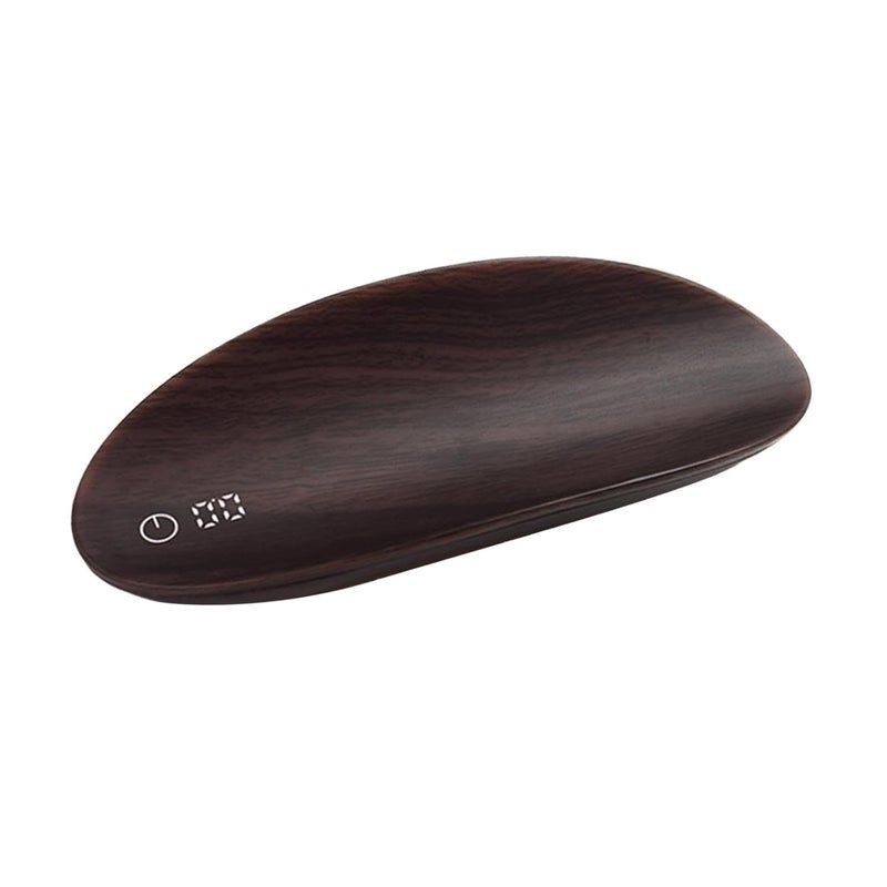 Balance Tea Leaf Weighing Tool Electronic Space-Saving USB Multipurpose Weigher Gram Scale for Household Gift Measurement, Walnut - Image 1