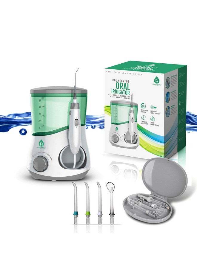 Pursonic Ursonic Oi200 Professional Counter Top Oral Irrigator Water Flosser With 3 Nozzles Plus A Bonus Tongue Scraper - Image 2
