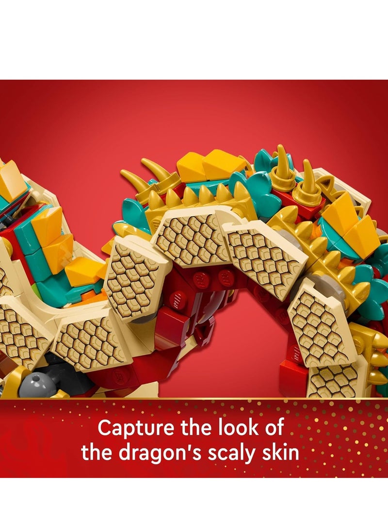 Barakah Spring Festival Auspicious Dragon Buildable Figure, Toy Building Set, Great Decoration or Unique Gift for Boys and Girls Ages 10 Up - Image 3