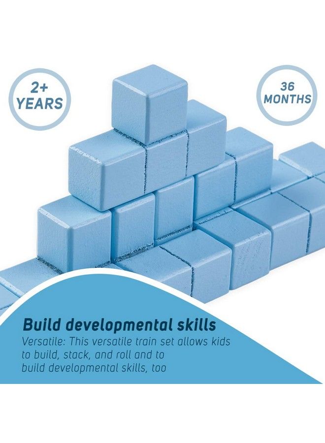 BAYBEE Wooden Cubes Stacking Puzzle Building Blocks Toys For Kids Kids Toys With 60 Intellectual Challenge Board Brain Games For Kids ; Educational Baby Toys Puzzle Block Games For Kids 3+ Years - Image 5