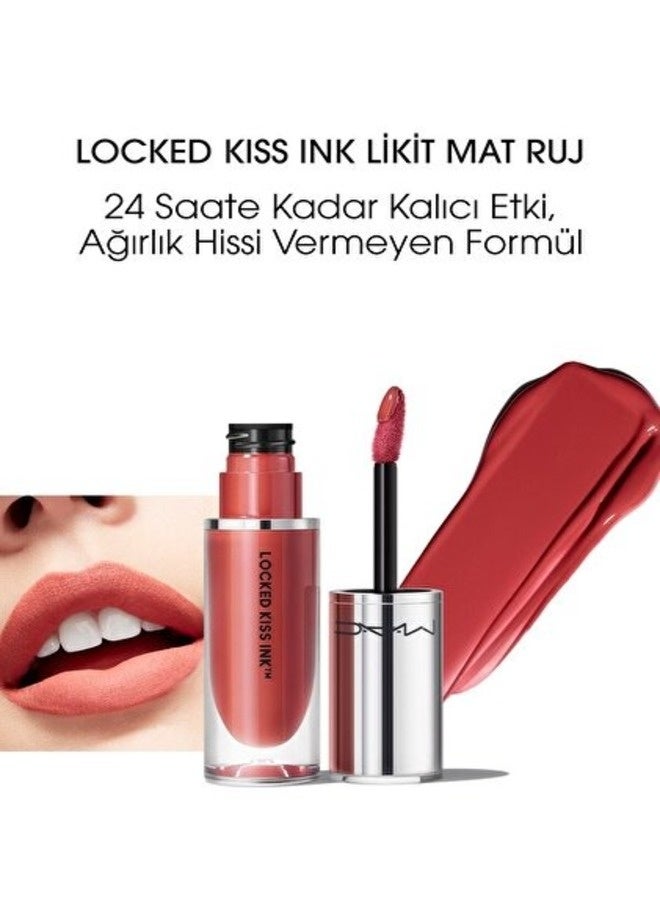 MAC Cosmetics M·A·C Locked Kiss Ink 24HR Lipcolour – Shade: Mull It Over– 4ml (Long-Wear Liquid Lipstick) - Image 2