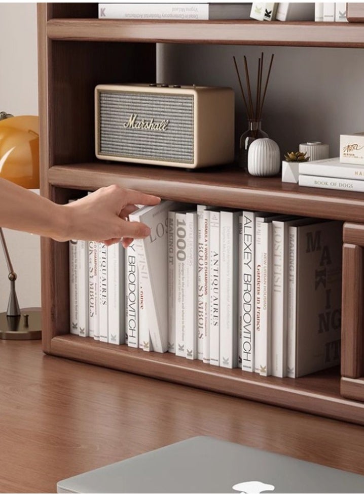 كوزينيست رف كتب خشبي قابل للتوسيع، منظم مكتب قابل للتعديل للتخزين في غرفة النوم وغرفة المعيشة والمكتب وغرفة الدراسة، مكتبة لتوفير المساحة - Image 4