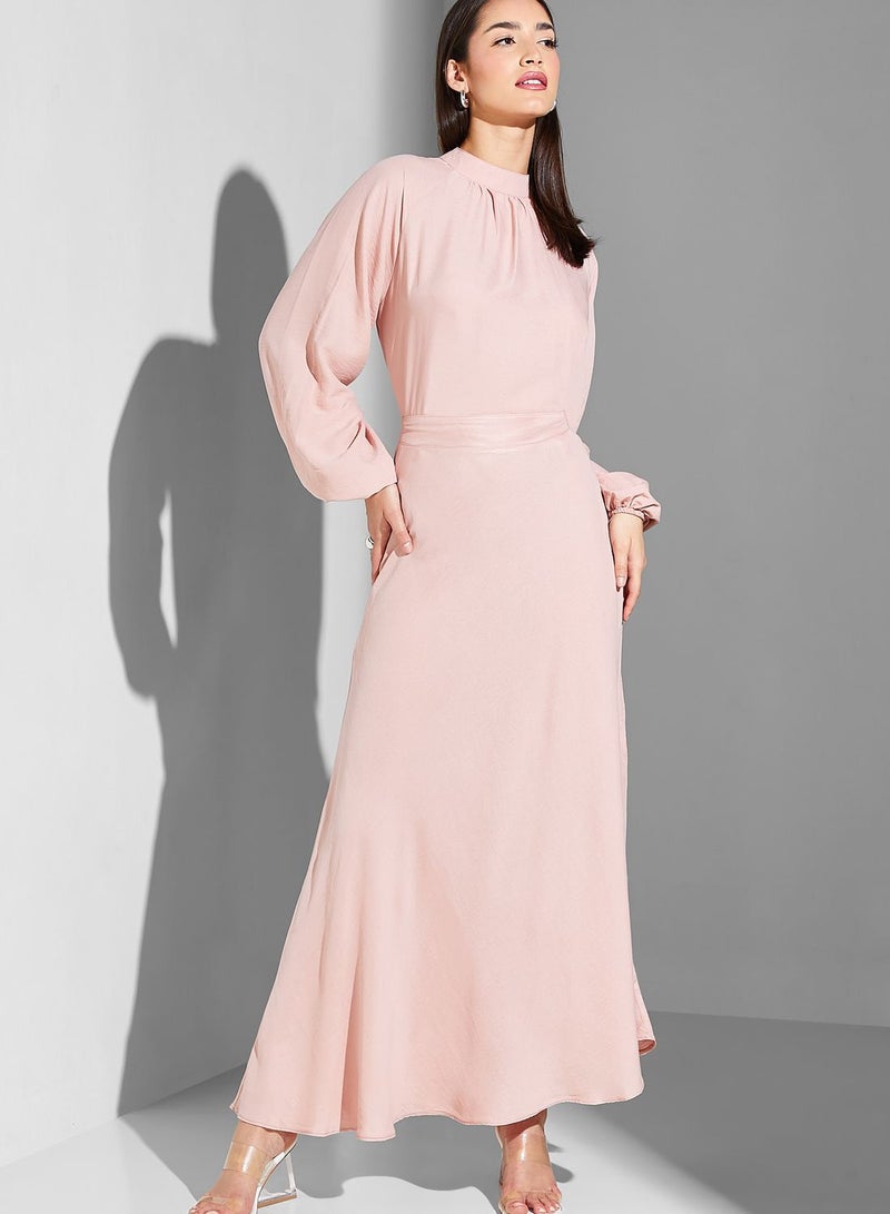 Namshi x Modanisa Balloon Sleeve Top & Skirt Set - Image 5