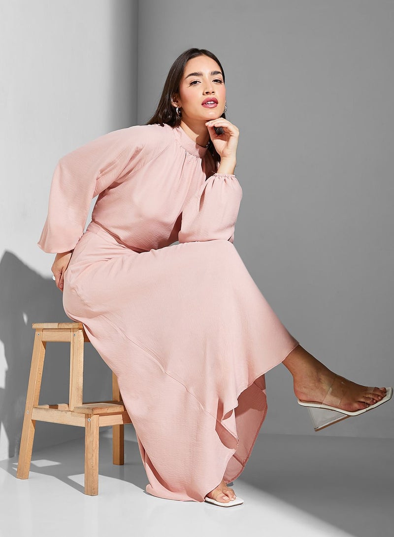 Namshi x Modanisa Balloon Sleeve Top & Skirt Set - Image 1