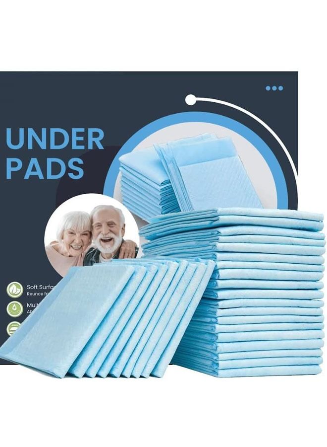 Generic Disposable Underpads 33*45cm Ultra Soft 6-Layer Protection Leak Proof Heavy Incontinence Bed Pads Quick Dry for Babies Kids Adults Elderly Pack of 100 PCS  - Image 1