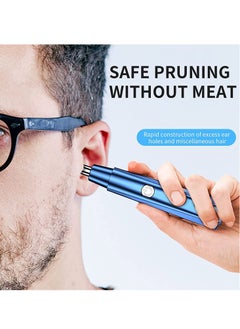 SYOSI Electric Ear and Nose Hair Trimmer, Professional Painless Facial Hair Trimmer, USB Rechargeable Automatic Nose Hair Trimmer, Gifts for Men's Daily Hair Trimmer Grooming Kit  - Image 5